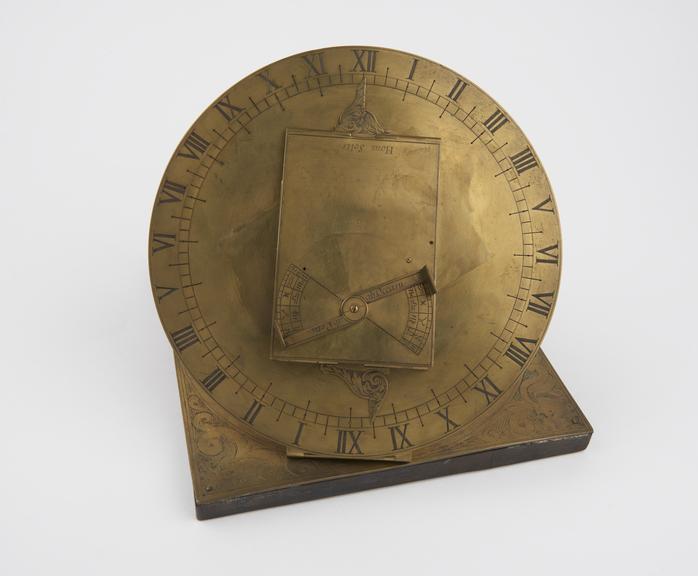 Azimuth Sundial, brass, Jacobus Lusuerg' fa: Romae'