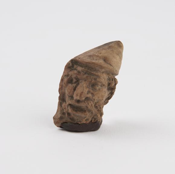 Male head, terracotta, possibly Greek, 300AD to 100AD