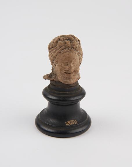 Female head, terracotta, possibly Greek, 300BC to 100AD