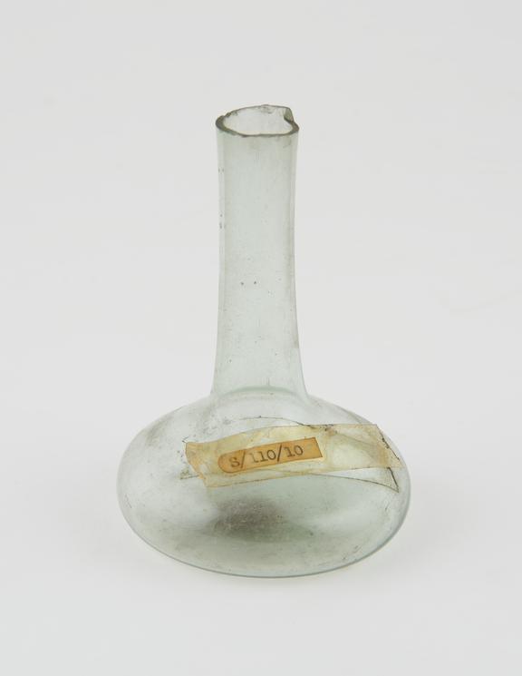 Glass flask from the pharmacy of the hospital Santa Maria Nuova