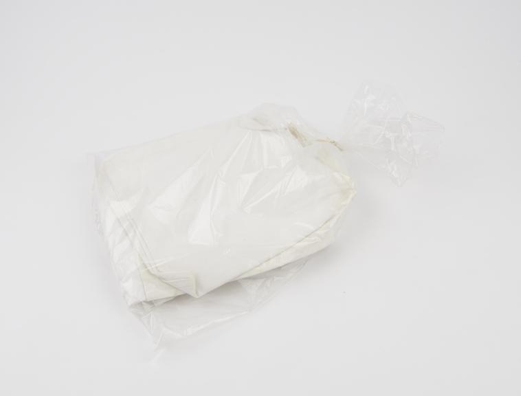 14 white cotton pouches (empty) for midwifery equipment