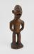 Carved wooden statue presumably male but with no genital organs