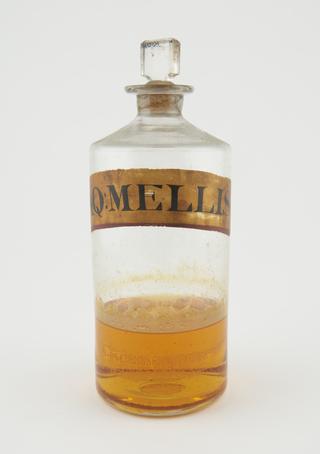 Bottle, clear glass