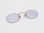 Ladies clip spectacles with amethyst oval bi-focal lenses