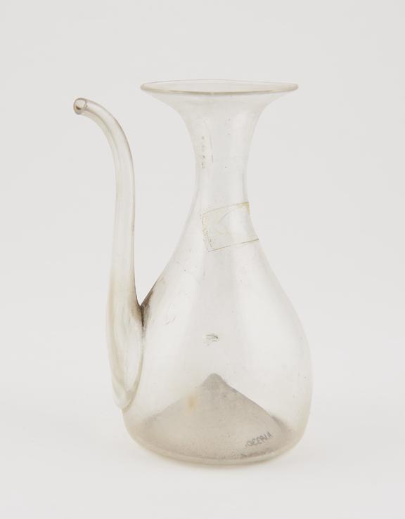 Glass flask with spout