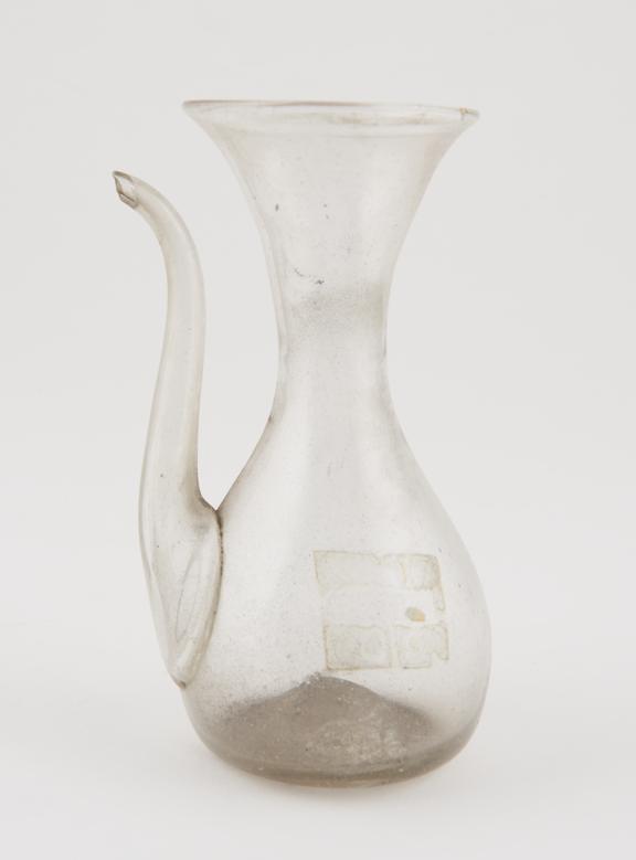 Glass flask with spout