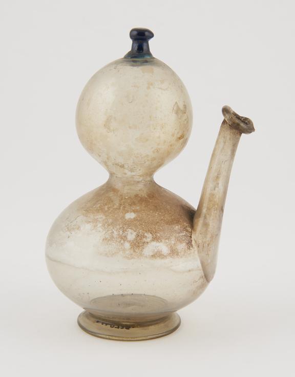 Glass flask with spout