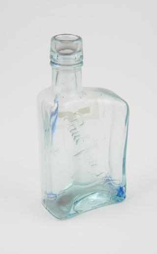 Glass bottle, by Paul Jones and Co.