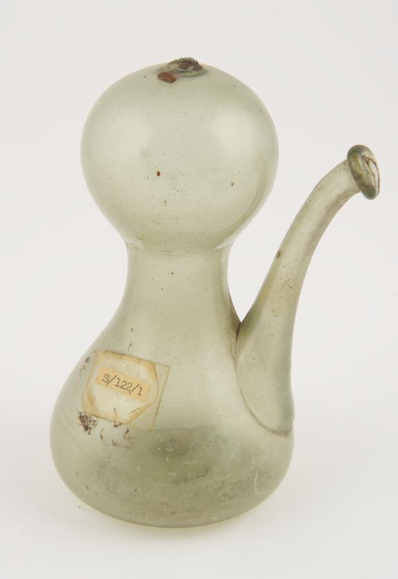 Glass flask with spout