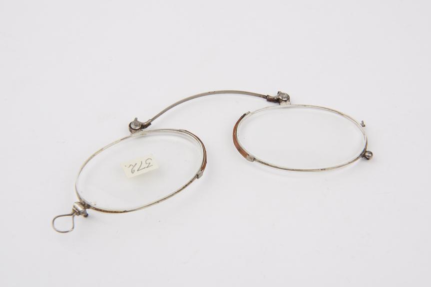 Steel coiled spring folding eyeglasses for large eyes