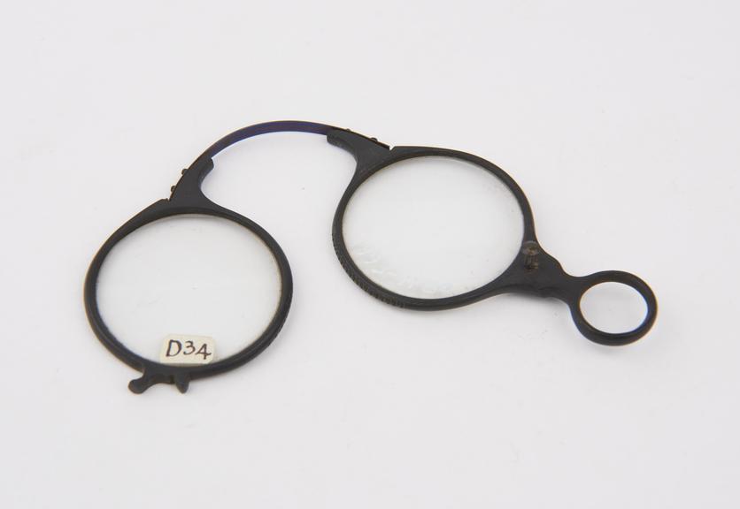 Double Eye Glasses (c.1870-80), tortoiseshell, spring bridge