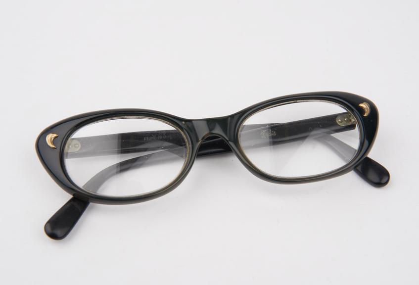 Pair of black plastic frame spectacles