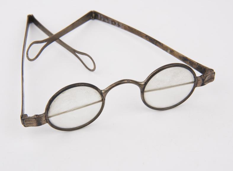 Pair of steel rimmed  bifocal spectacles