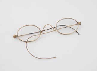 Pair of metal oval rimmed spectacles