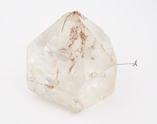 Quartz crystal, with X, Y and Z axes labelled