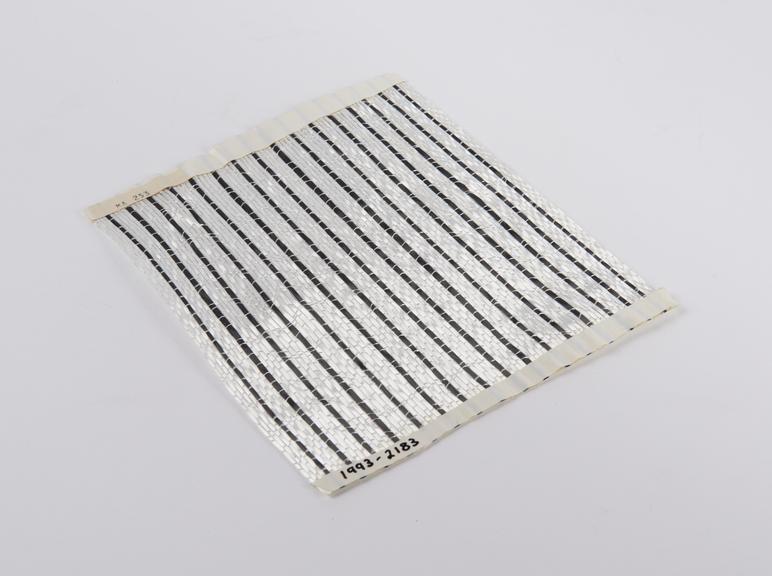 Carbon fibre weft, warp 20. White and Black.