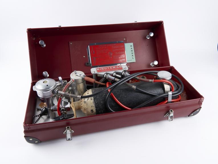 Portable Stephenson Minuteman Resuscitator, as used by firemen