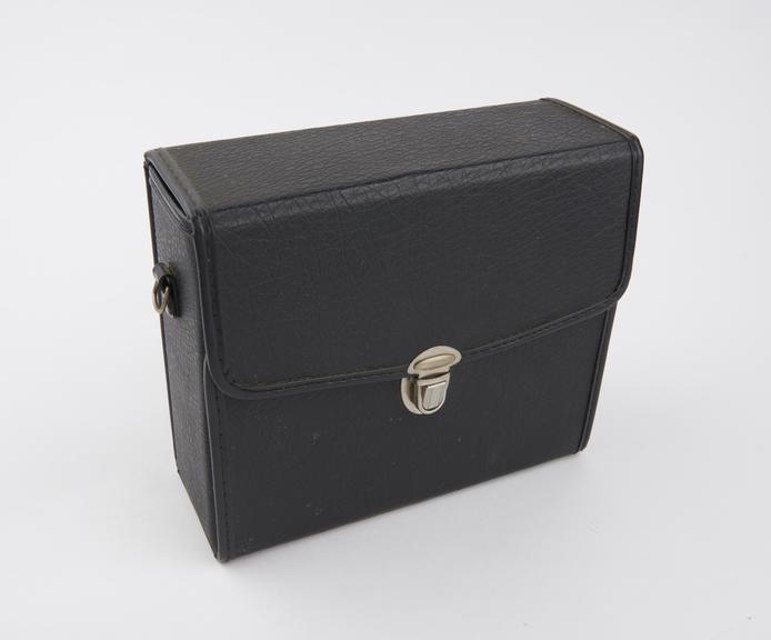 Black rectangular carrying case (without carrying straps)