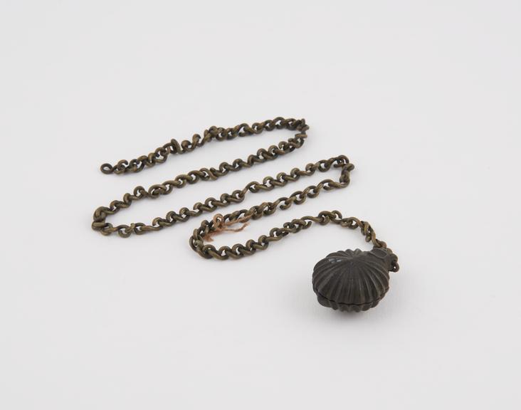 Pomander, brass chain, 17th or 18th centuries