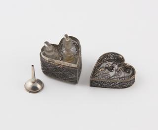 Silver funnel for perfume bottles