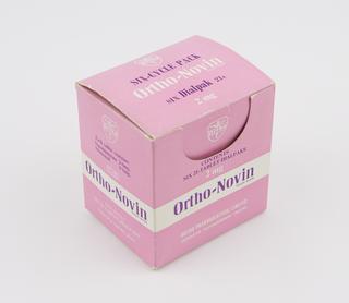 Box for "Ortho-Novin" contraceptive pills