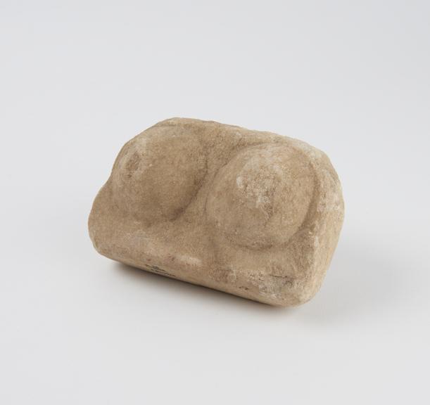 Votive breasts, pair, marble, probably Roman, 300BC-200AD