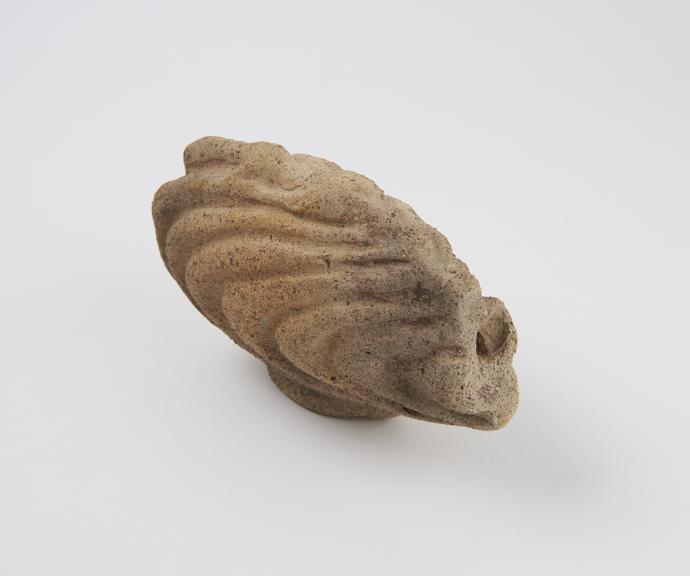 Votive uterus, terracotta, hollow, probably Roman, 200BC-200AD