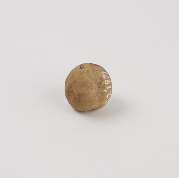 Votive plum, terracotta, Roman, 200BC-200AD