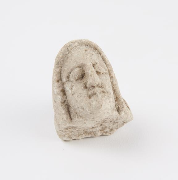 Head, limestone, possibly Etruscan, 800BC to 400BC