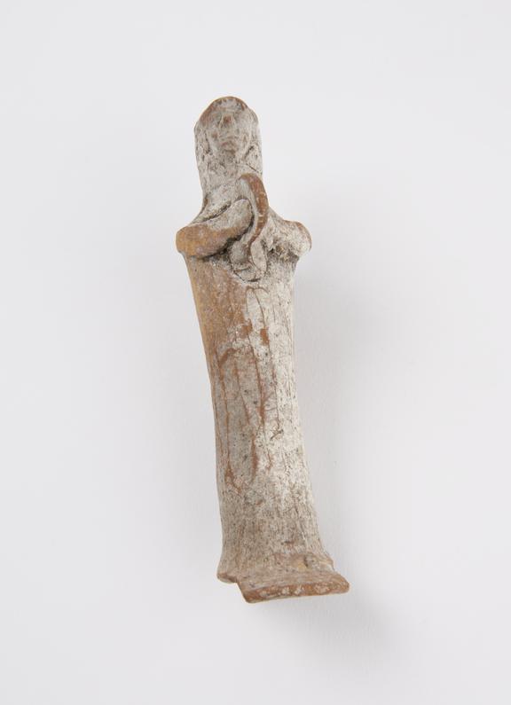 Small female statue, terracotta, Greek, 700BC-501BC