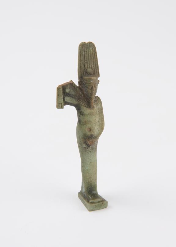 Small faience figure of the Egyptian God of fertility - Min -