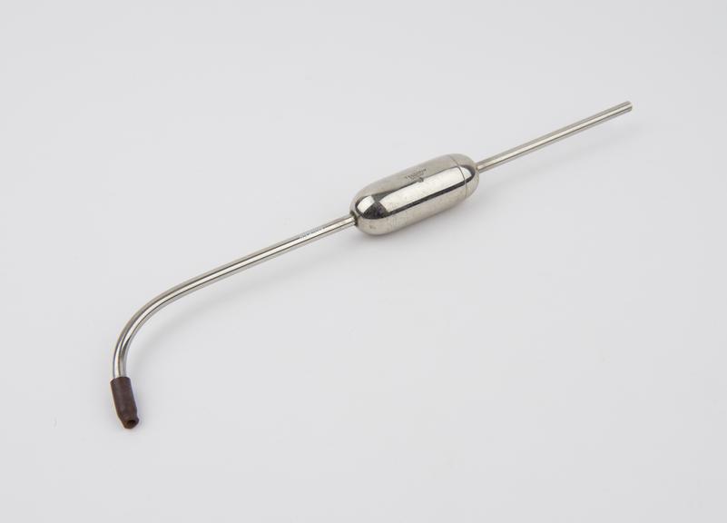 Mucus extractor, steel, nickel-plated, by Thackeray of Leeds