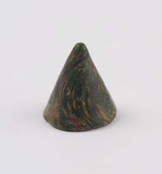 Green and yellow cone earplug