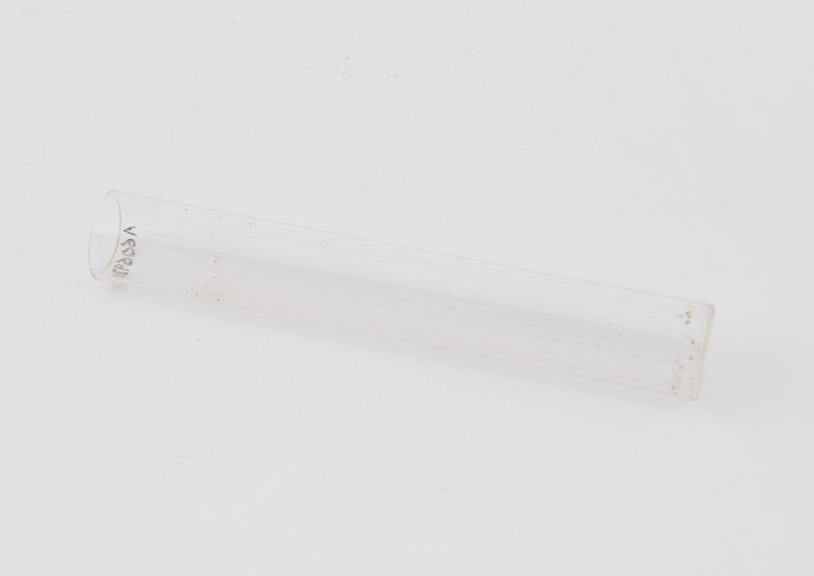 Glass test tube, from Dr. Wrigley's medicine case