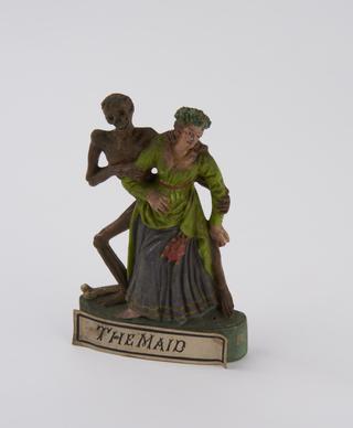 Statue of a cadaver and the Maid