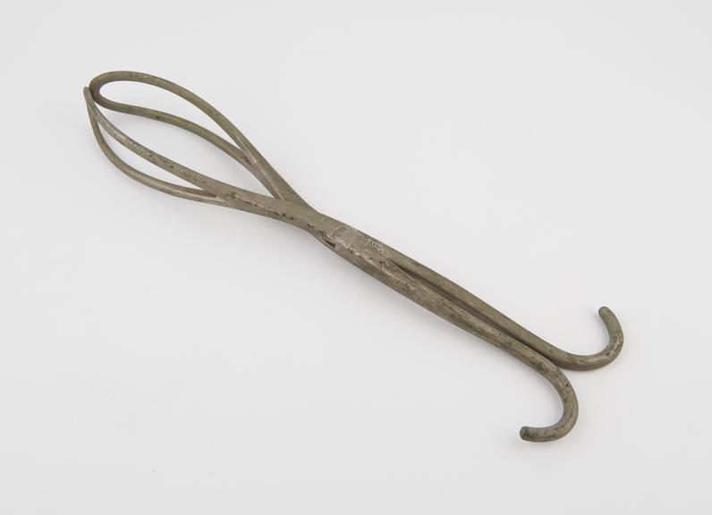 Forceps, obstetrical, steel, by Gardner and Son of Edinburgh