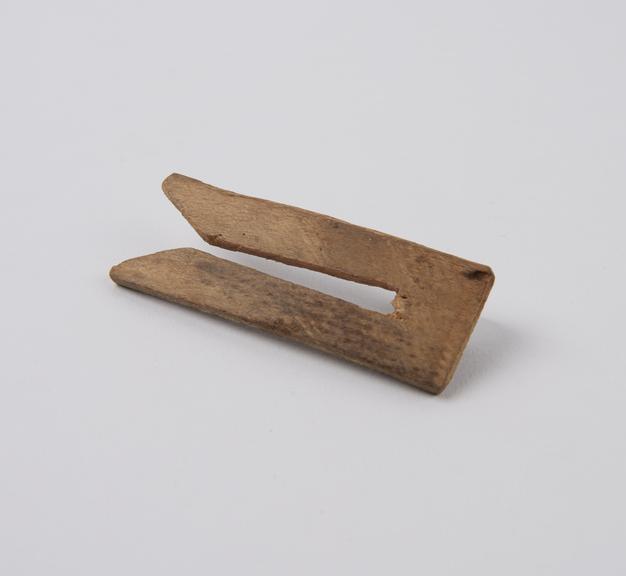 Wooden circumcision peg clamp, Algeria, North Africa, 1800-1910