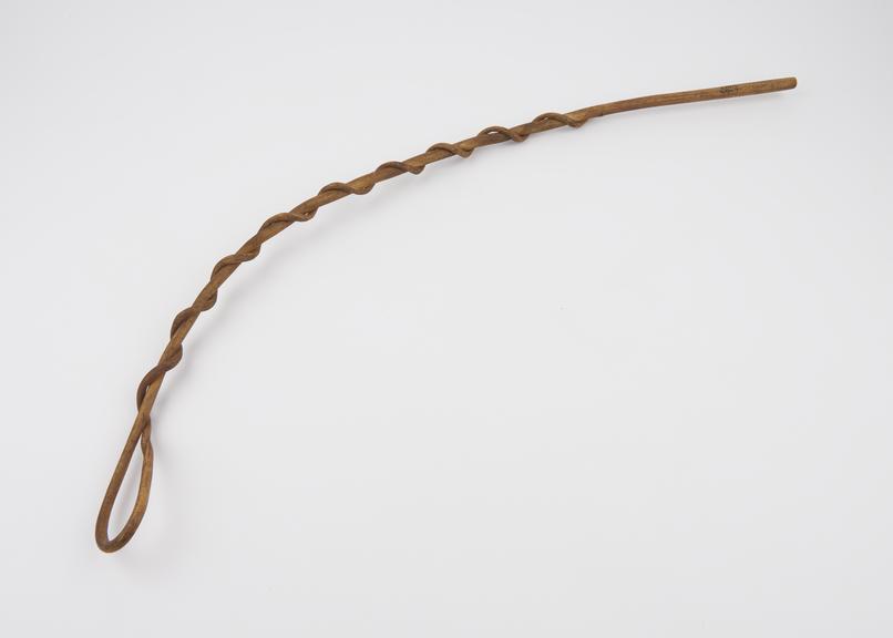 Whip, rawhide, rhinoceros, Sudanese, 1850-1920