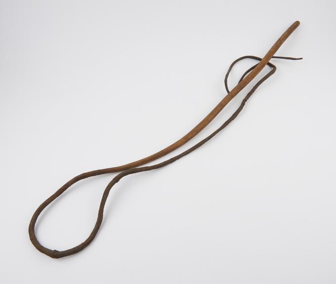 Whip, rawhide, rhinoceros, Sudanese, 1850-1920