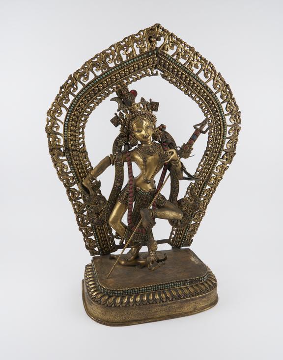 Metal statue, depicting Siva, possibly Nepalese, 1851-1900