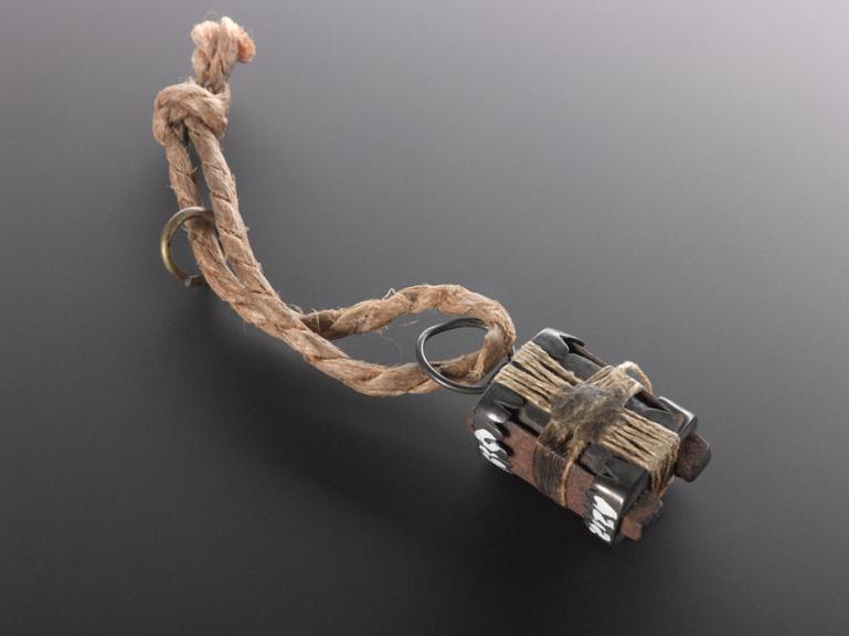 Active Loadstone Amuletic loadstone with scalloped metal mounts | Science Museum Group ...