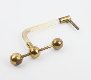 Discharging Lane electrometer for fitting to prime conductor
