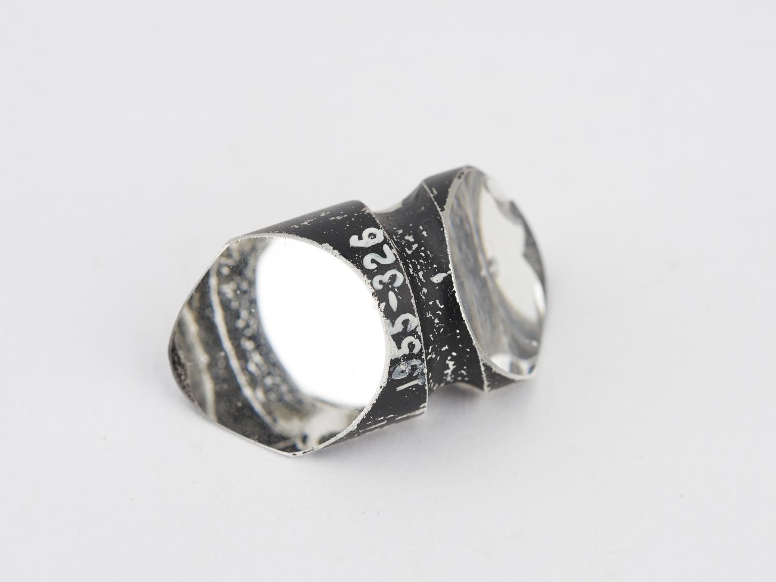 'Roof' type glass prism from artillary dial-sights