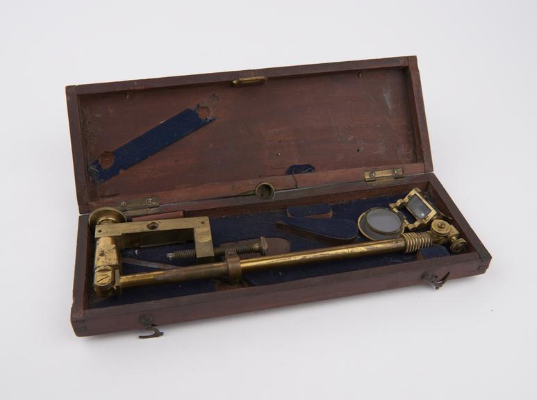 Ross-type camera lucida, (for drawing), English, 1825-1850