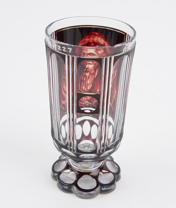 Bohemian Glass Vase (c