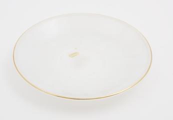 Saucer made by automatic pressing