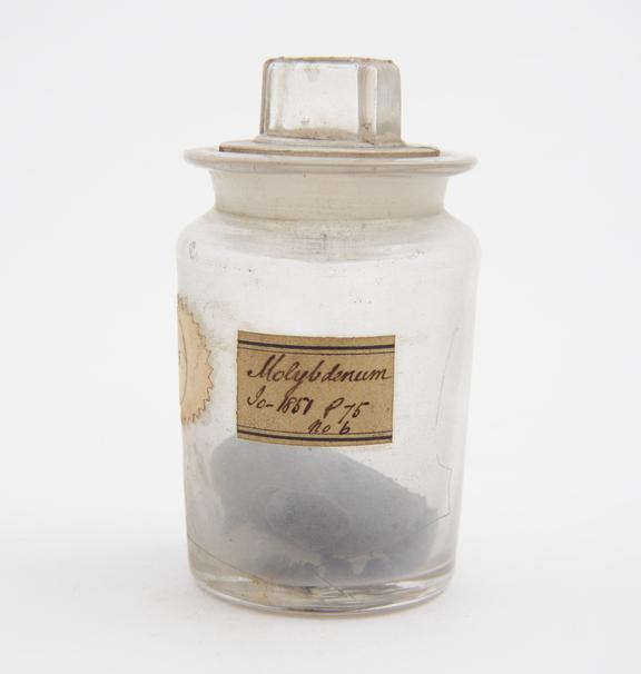 Metallic molybdenum. Prepared by Dr. Percy in 1850