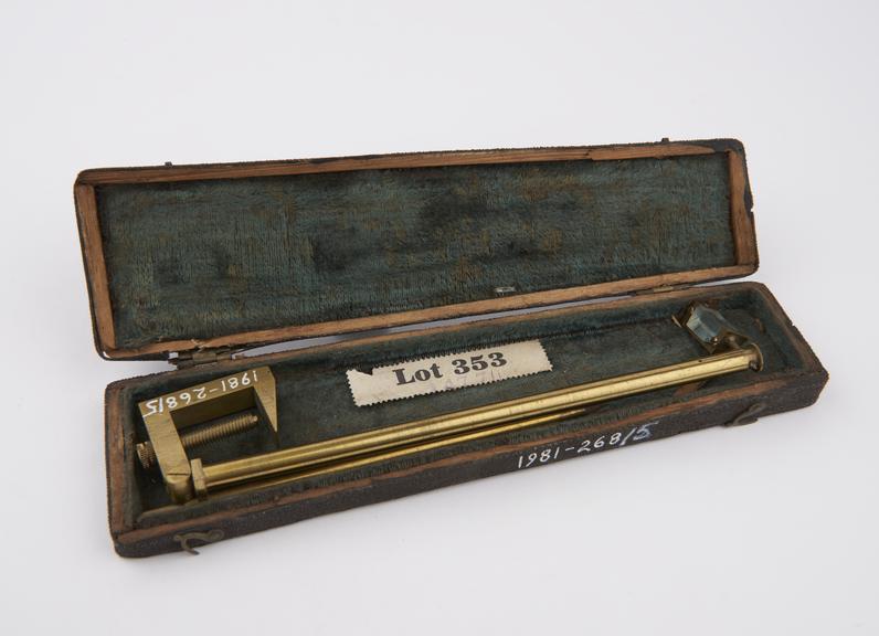 Wollaston camera lucida, in case, early 19th century