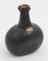 One of eight early wine bottles, flagon shape with flat sides