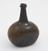 One of eight early wine bottles, flagon shape with flat sides